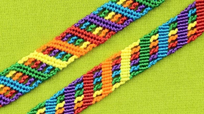 Colorful Rainbow Bracelet Tutorial