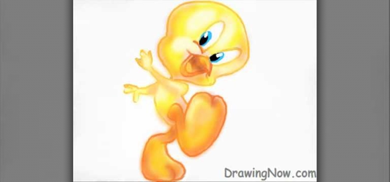 Learn How to Draw Tweety Bird Face (Tweety) Step by Step : Drawing Tutorials