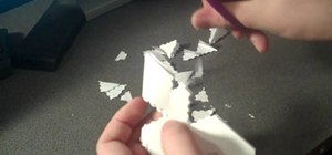 Make a snowflake using only scissors and paper