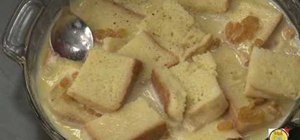 Make an Indian style bread pudding