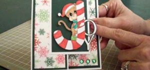 Make a Joy S-fold Christmas card using Cricut George