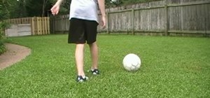 Curve a soccer ball with the inside of your foot