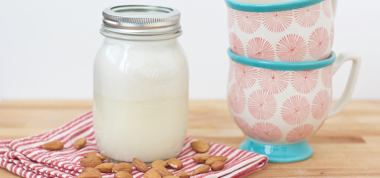 This French Press Hack Makes DIY Almond Milk a Snap