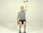 Tone arms with a dumbbell tricep extension exercise