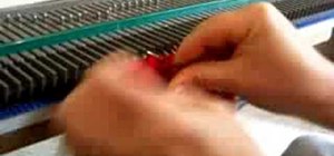 Machine knit a back stitch bind off