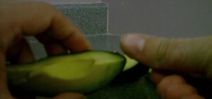 Cut and peel an avocado quickly