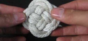 Tie cylinder, mat and ball Turk's head knots