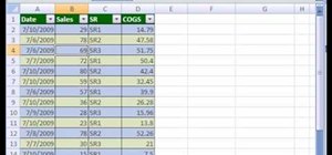 Automatically create pivot tables in Excel 2007