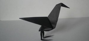 Make a spooky origami raven for Halloween