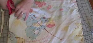 Sew easy pillow shams from old t-shirts and fabric