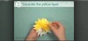 Make tissue paper daffodil napkin holders
