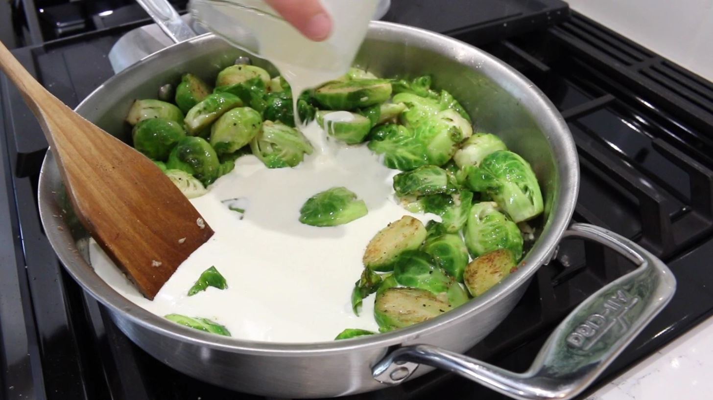 How to Make Cheesy Bacon Brussel Sprouts