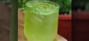Make homemade tarragon-flavored soda with water, sugar, ice & tarragon leaves