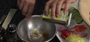 Make an olive oil vinaigrette