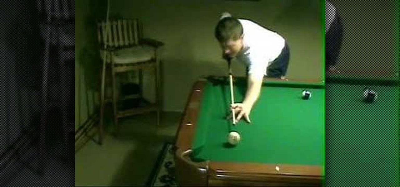 How to Use proper pool cue stick grip, stance and stroke