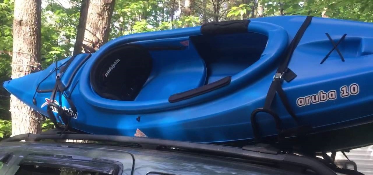 Secure a Kayak on Car or SUV Using J Bar Roof Rack