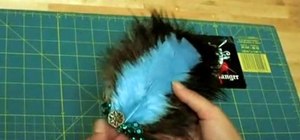 Make a feather head piece with Threadbanger