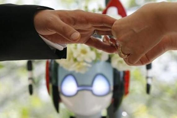 First Ever Marriage to be Blessed by Robot Priest