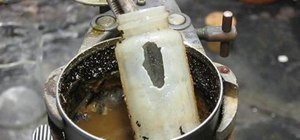 Dissolve glass with drain cleaner