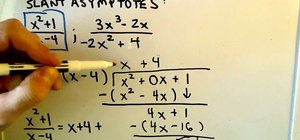 Find the slant asymptote of a rational function