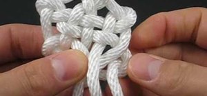 Tie a decorative snowflake knot