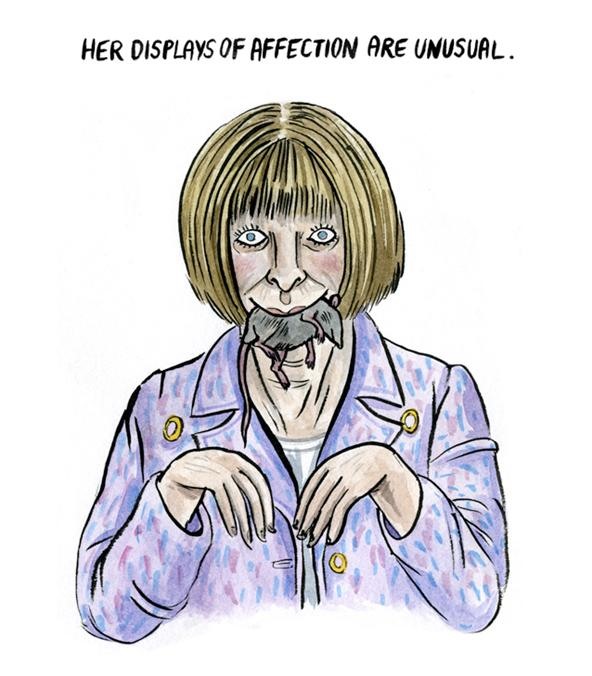 Gossip Illustrated: Anna "Devil" Wintour Smeared With Ink and Wit