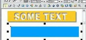 Create a "cut" text effect in Xara Xtreme