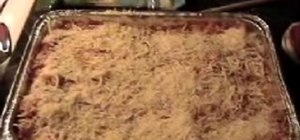 Make a basic lasagna with meat sauce