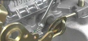 Adjust the curb idle speed on a Holley carb