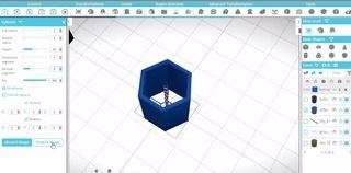 How to Make a Stackable Hexagon Model in SelfCAD