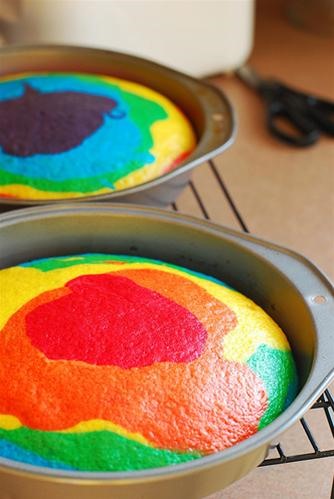 HowTo: Bake a Rainbow Cake