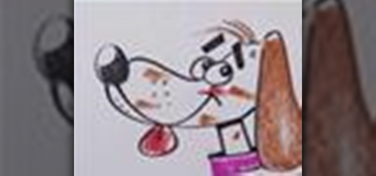 How to Draw a floppy-eared cartoon dog « Drawing & Illustration :: WonderHowTo