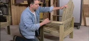 Build a chattahoochee chair using pressure treated southern pine