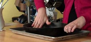 Season a cast iron pan