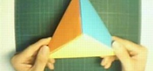 Origami a diamond pyramid