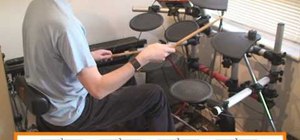 Play the 'spang a lang' or 'ride cymbal' jazz drum pattern