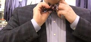 Tie a bowtie for a fancy event