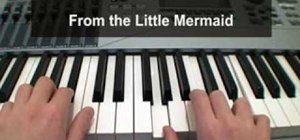 Play "Part of Your World" on a piano
