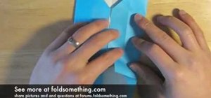 Fold origami heart-shaped cuff links
