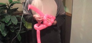 Make a big pink heart out of balloons