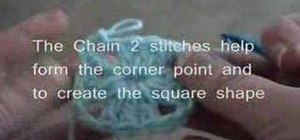 Crochet a basic granny square