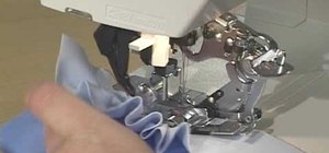Use a ruffler attachment on a sewing machine