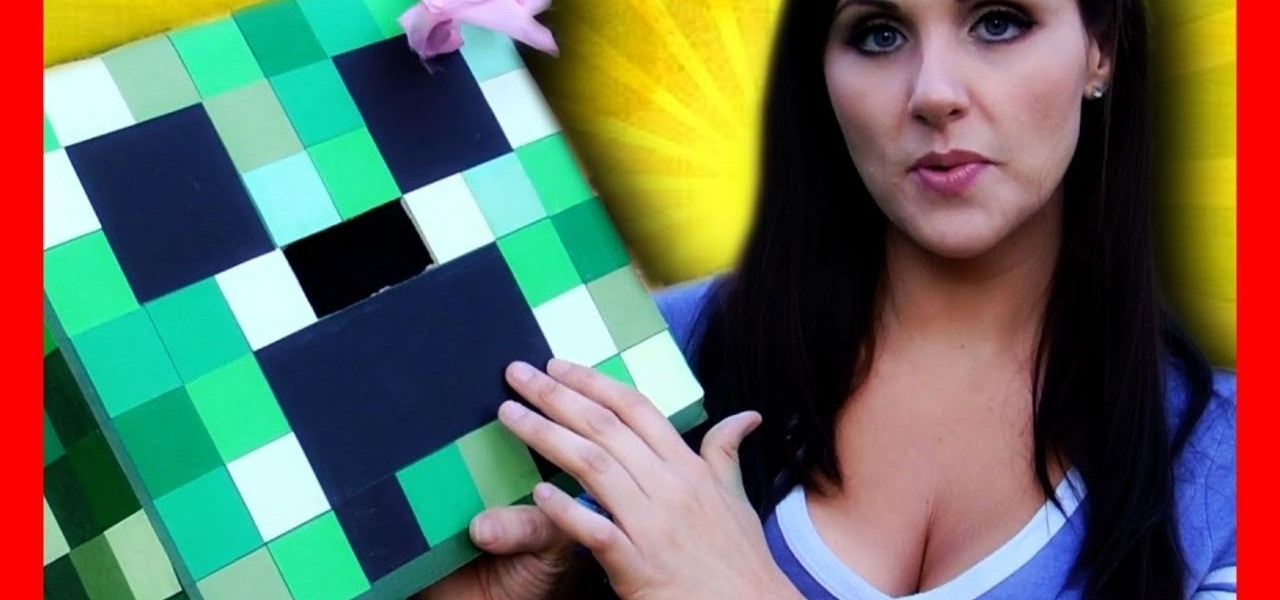 How to Make a Minecraft creeper head costume out of a cardboard box «  Papercraft :: WonderHowTo
