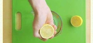 Zest and juice a lemon