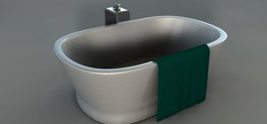 Create a 3D model of a bathtub in MAXON Cinema 4D