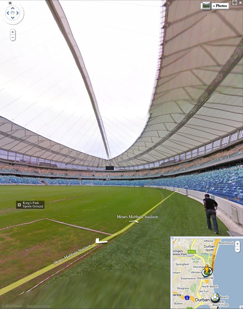 Google street view All World Cup Stadiums in S. Africa