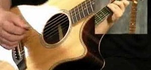 Pick arpeggios on acoustic guitar
