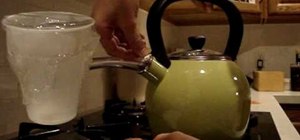 Make distilled water on the stove