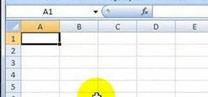 Quickly navigate around in Microsoft Excel